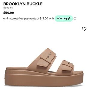 CROCS Brooklyn Buckle in Latte